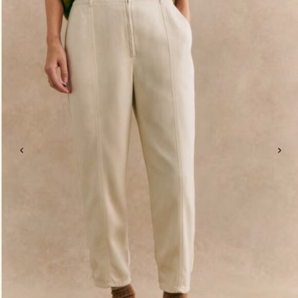 Sezane Pants - NWT Sezane Bernardo Trousers in Ecru, Size 38/6